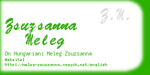 zsuzsanna meleg business card